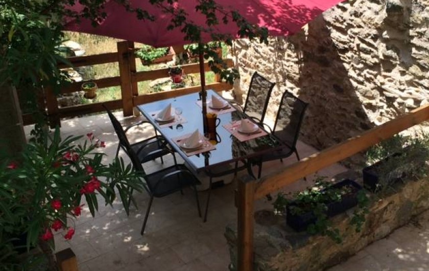 Location de vacances - Appartement à L'Albère - La terrasse