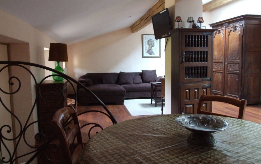 Location de vacances - Appartement à L'Albère - Le salon et la salle à manger