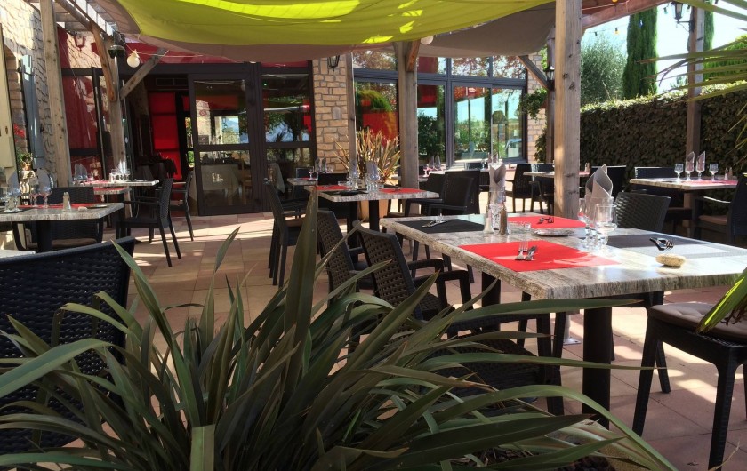 Location de vacances - Hôtel - Auberge à Saint-Jean-le-Centenier - Terrasse