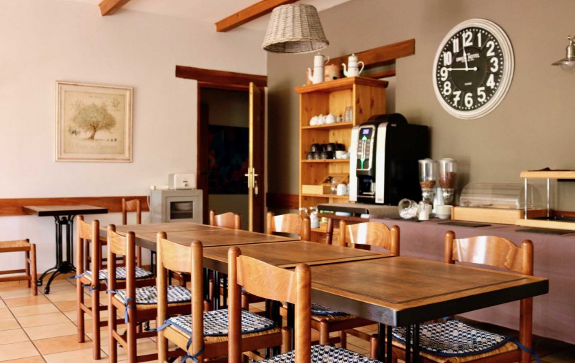 Location de vacances - Hôtel - Auberge à Saint-Jean-le-Centenier - Salle petit déjeuner