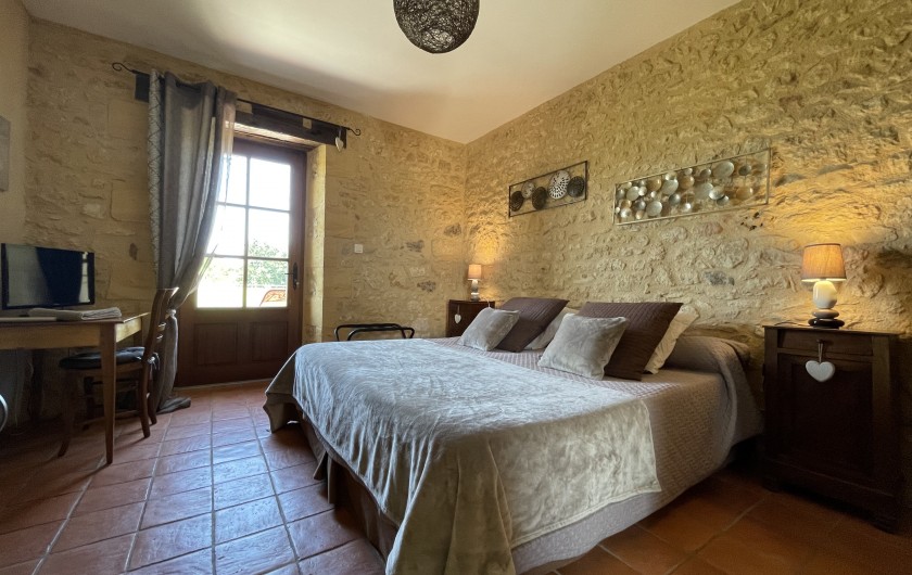 Location de vacances - Chambre d'hôtes à Saint-Avit-Sénieur - Chambre Chocolat