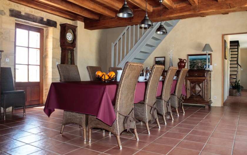 Location de vacances - Chambre d'hôtes à Saint-Avit-Sénieur - salle à manger