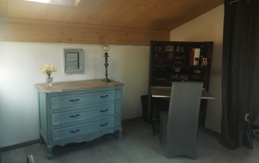 Location de vacances - Villa à Portel-des-Corbières - bureau avec ordinateur.