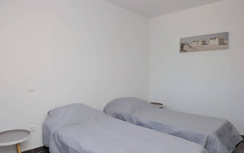 Location de vacances - Villa à Bonifacio - chambre avec 2 lits simple en 90/190 pour nos chalets