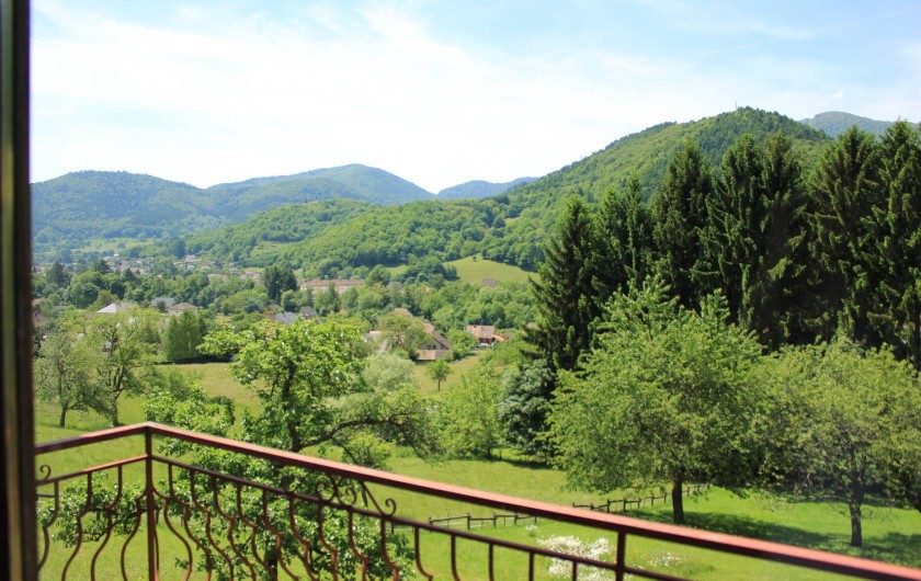 Location de vacances - Gîte à Willer-sur-Thur - vue du balcon