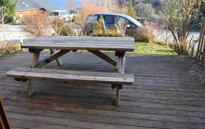 Location de vacances - Chalet à Saint-Hilaire - Terrasse barbecue