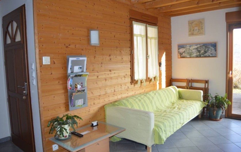 Location de vacances - Chalet à Saint-Hilaire - Pièce principale coin salon
