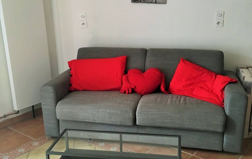 Location de vacances - Chambre d'hôtes à Auriac-du-Périgord - Salon de la chambre Coquelicot