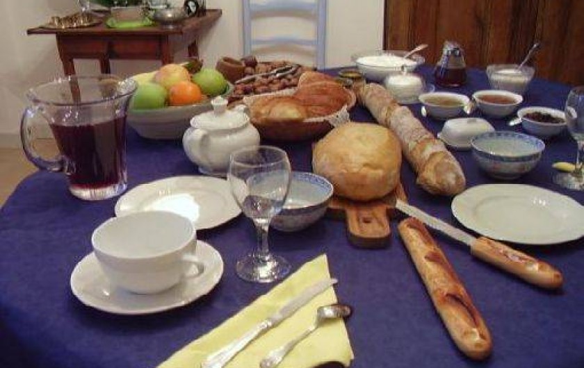 Location de vacances - Chambre d'hôtes à Velluire - Petit déjeuner