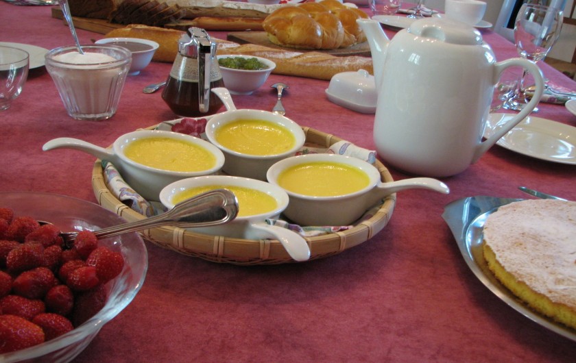 Location de vacances - Chambre d'hôtes à Velluire - Petits déjeuners gourmands