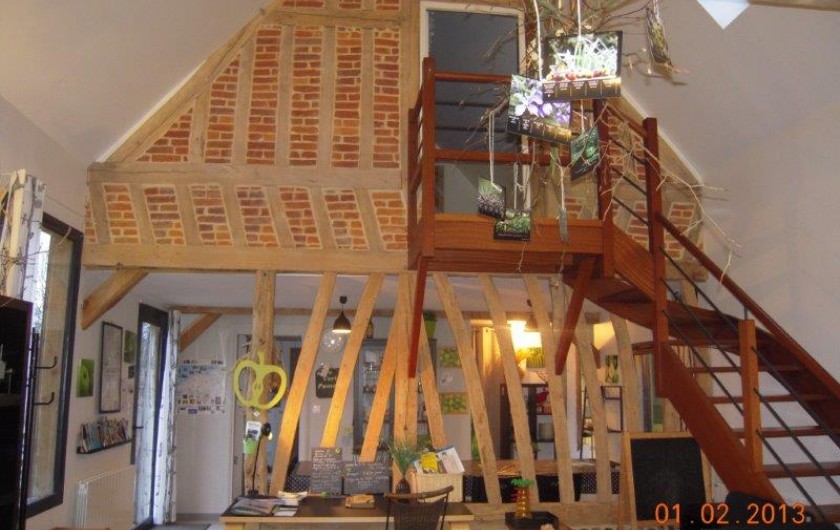 Location de vacances - Gîte à Beauval-en-Caux - mur intérieur du salon au gîte "le tilleul"