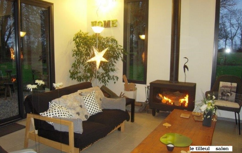 Location de vacances - Gîte à Beauval-en-Caux - salon au gîte "le tilleul"