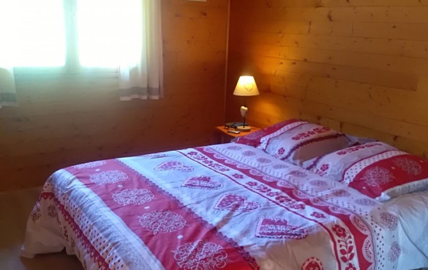 Location de vacances - Chalet à Vallouise - chambre des Parents au niveau du séjour