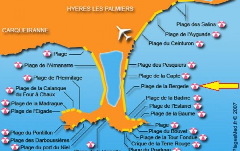 Location de vacances - Studio à Hyères