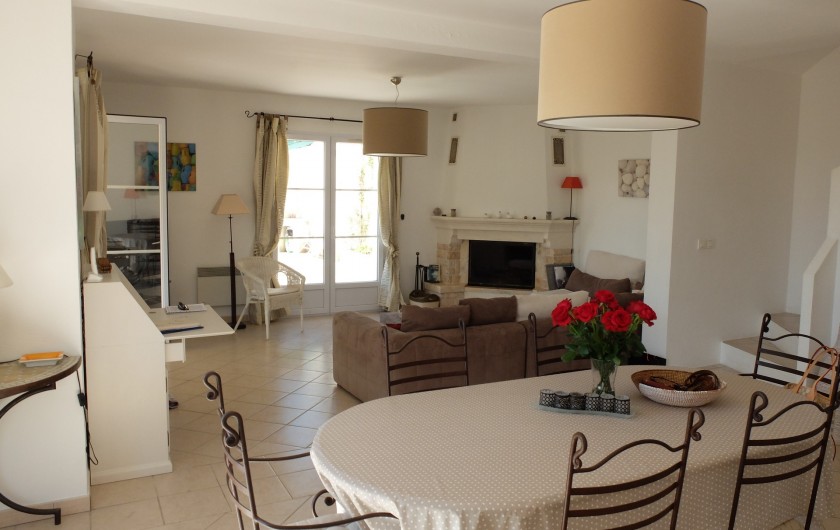 Location de vacances - Villa à Cagnes-sur-Mer - Living/dining room