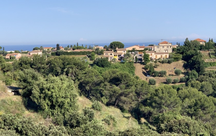 Location de vacances - Villa à Cagnes-sur-Mer - Vue depuis la terrasse Scenery from terrace