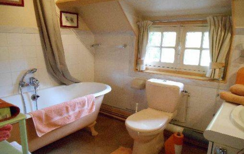 Location de vacances - Chambre d'hôtes à Les Andelys - La salle de bains des "Jonquilles" en lumière naturelle