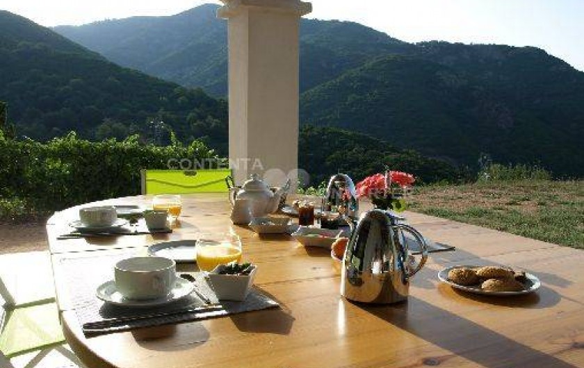 Location de vacances - Chambre d'hôtes à Cuttoli-Corticchiato - le petit-déjeuner