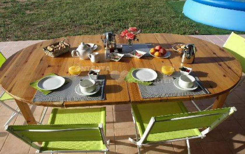Location de vacances - Chambre d'hôtes à Cuttoli-Corticchiato - le petit déjeuner