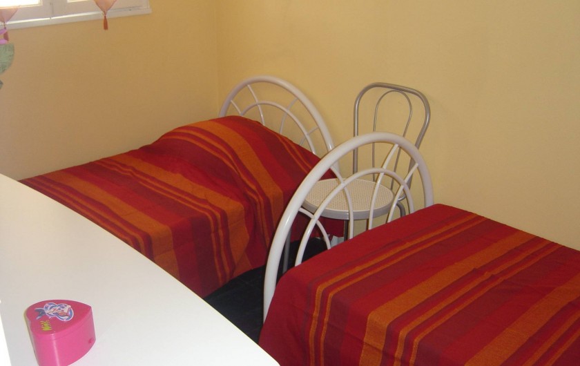 Location de vacances - Appartement à Frontignan - CHAMBRE 2 LITS INDIV
