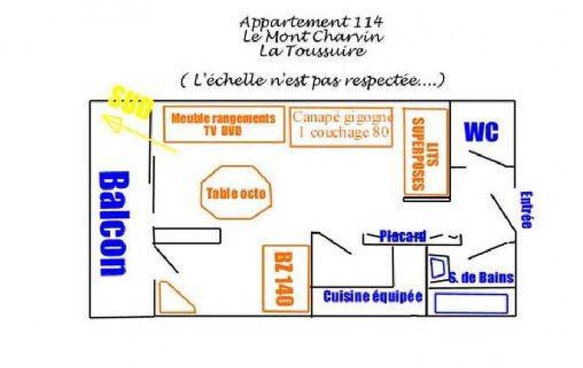 Location de vacances - Studio à La Toussuire