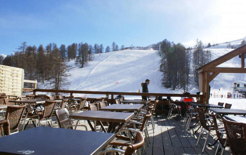 Location de vacances - Chalet à Saint-Paul-sur-Ubaye - terrasse de brasserie