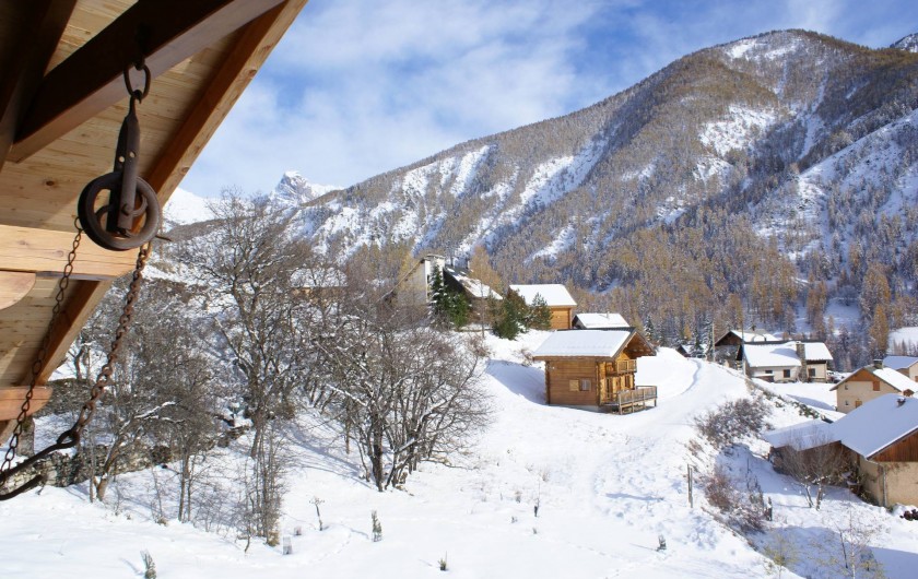 Location de vacances - Chalet à Saint-Paul-sur-Ubaye - vue du balcon