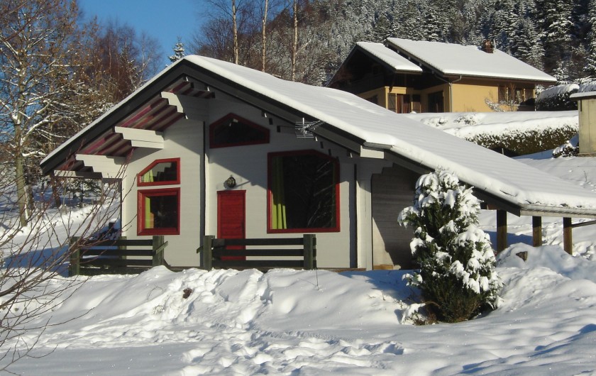 Location de vacances - Chalet à La Bresse - Chalet en hiver