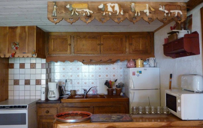 Location de vacances - Chalet à Lanslevillard - Appartement "Côté ruisseau"