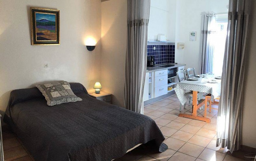 Location de vacances - Gîte à Vacqueyras - Lit double