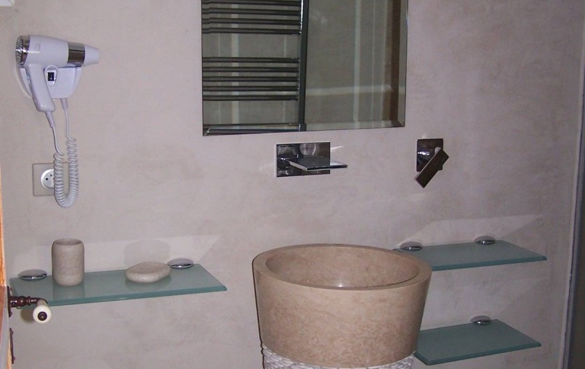 Location de vacances - Maison - Villa à Mazan - Salle de bains chambre Pierre