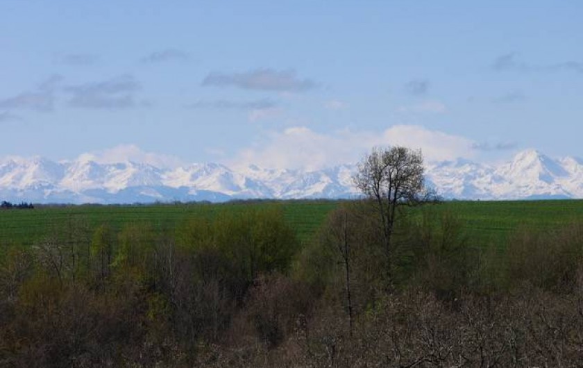 Location de vacances - Villa à Castin - Vue depuis la terrasse sud de la villa par beau temps.