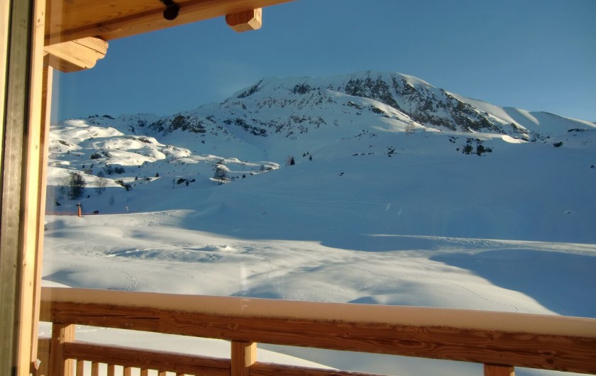 Location de vacances - Chalet à L'Alpe d'Huez - vue du balcon-terrasse