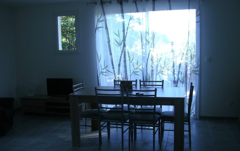 Location de vacances - Maison - Villa à Générargues - Grande baie vitrée salon