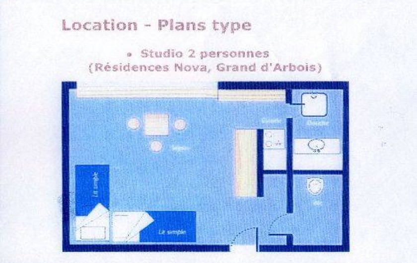 Location de vacances - Studio à Les Arcs