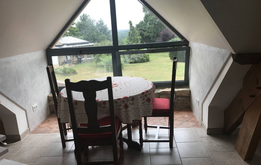 Location de vacances - Appartement à Rouvray - COIN REPAS AVEC VUE DEGAGEE