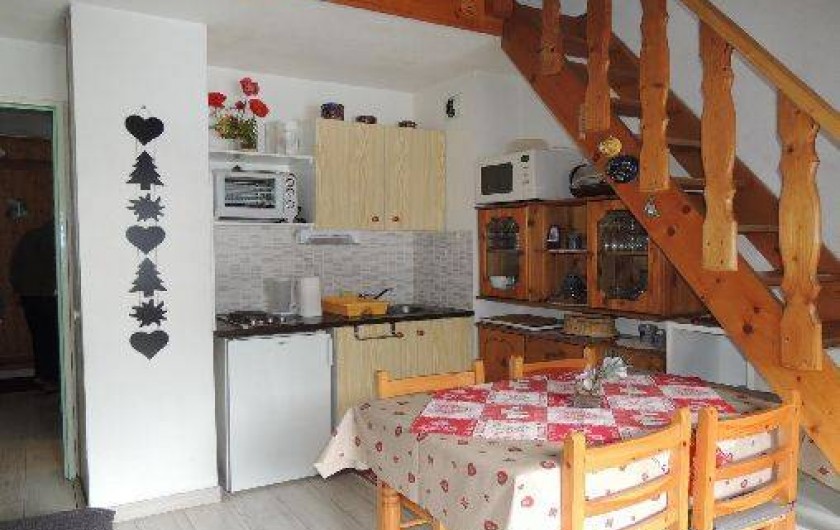 Location de vacances - Appartement à Les Houches - Le séjour - kitchinette