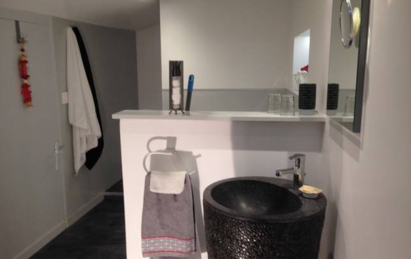 Location de vacances - Gîte à Pezens - Chambre " Ô à la Bouche" Salle de Bains
