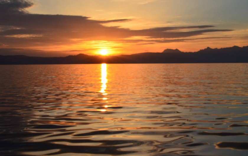Location de vacances - Bungalow - Mobilhome à Publier - Couché de soleil Lac Léman