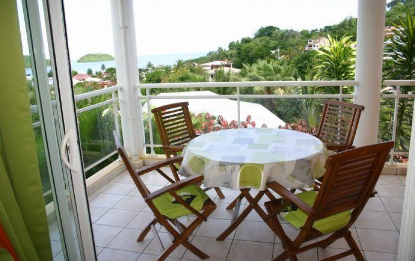 Location de vacances - Appartement à Les Trois-Îlets - Vue de la terrasse