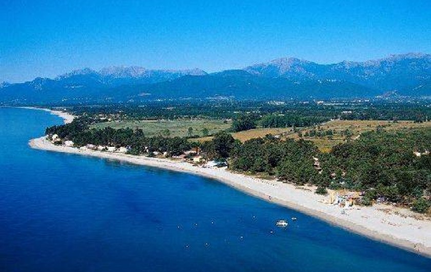 Location de vacances - Bungalow - Mobilhome à Ghisonaccia - Plages Pinia & Vignale  Vue aérienne