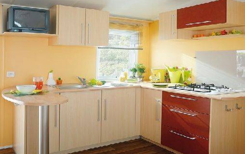 Location de vacances - Bungalow - Mobilhome à Ghisonaccia - Cuisine (pas de télé)