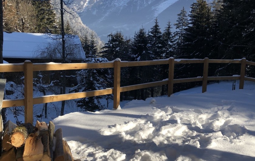 Location de vacances - Chalet à Chamonix-Mont-Blanc - La Terrasse de 50 m2