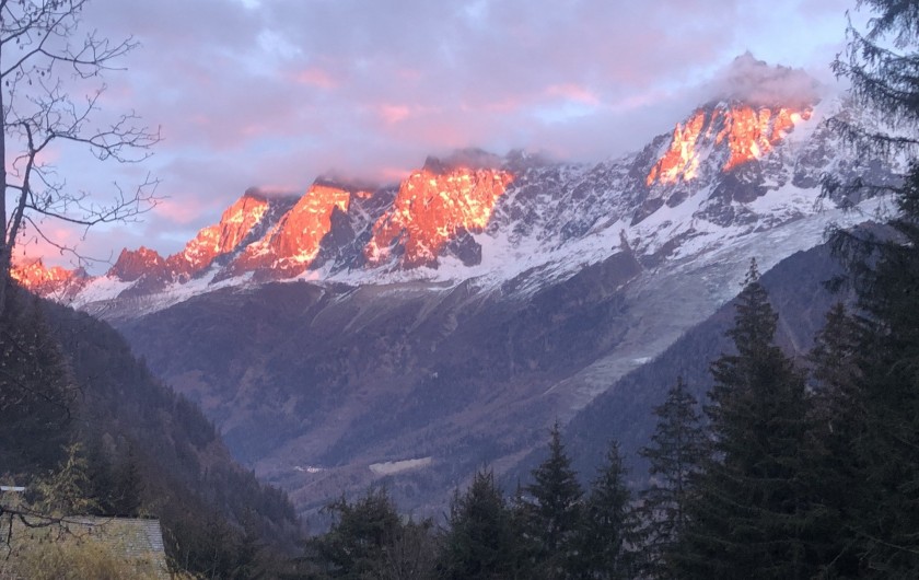 Location de vacances - Chalet à Chamonix-Mont-Blanc - ...ses couchers de soleil...