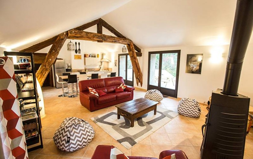 Location de vacances - Gîte à Castanet-le-Haut - Séjour - cuisine 50 m²