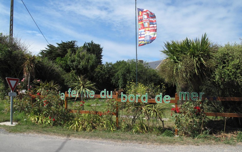 Location de vacances - Bungalow - Mobilhome à Gatteville-le-Phare - Entrée du camping