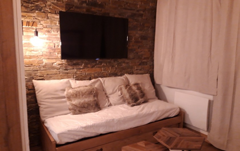Location de vacances - Appartement à Belle Plagne - SALON AVEC BANQUETTE - COUCHAGE 1 PERSONNE