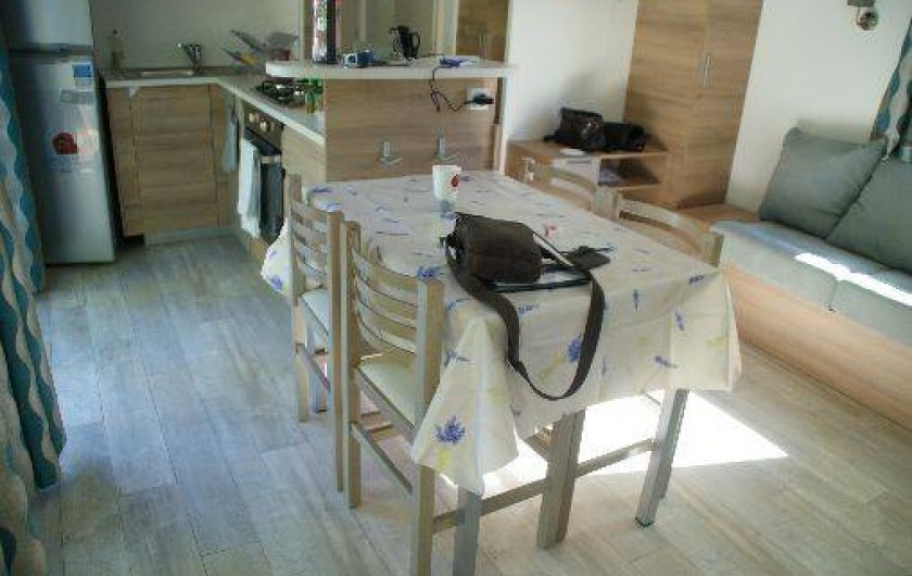 Location de vacances - Bungalow - Mobilhome à Fréjus - salle à manger 