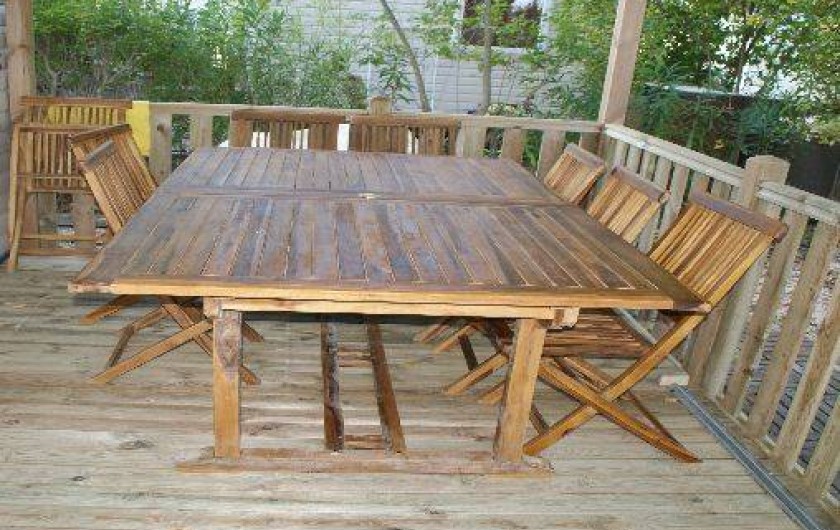 Location de vacances - Bungalow - Mobilhome à Fréjus - Terrasse 