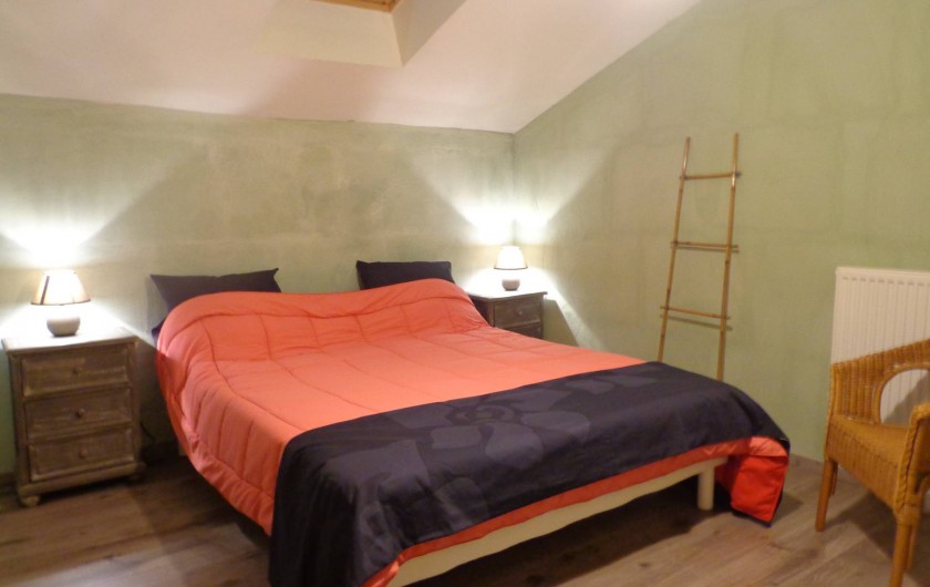 Location de vacances - Villa à Berdoues - Chambre verte, étage